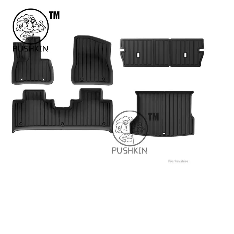 For BYD Leopard TAI 7 Titanium 7 Floor Mats All Weather Front Rear Cargo Liner Mat Waterproof Anti-Slip Foot Pads Accessories