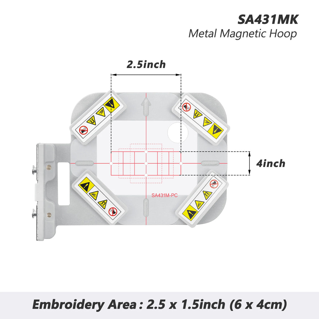 Kit telaio magnetico 3in1-AMK per Brother Innovis SE725, SE700, SE625, SE600, M240ED, PE545, PE500, PE525, 950D, PE540D, Innovis 950