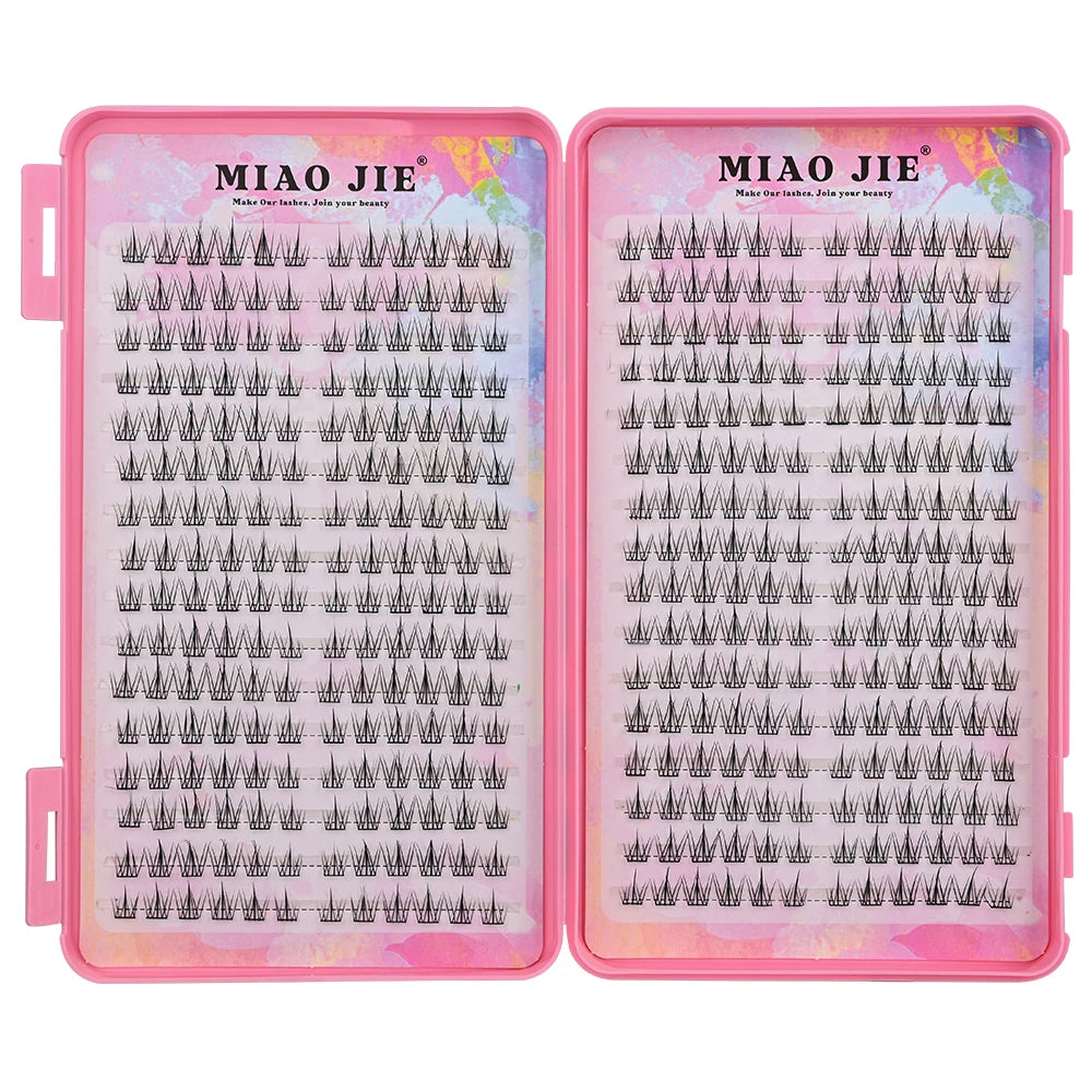 MIAOJIE Hoge Kwaliteit Beauty Wimperboek 32 Rijen Wimpers 384 Stuks Wimperclusters