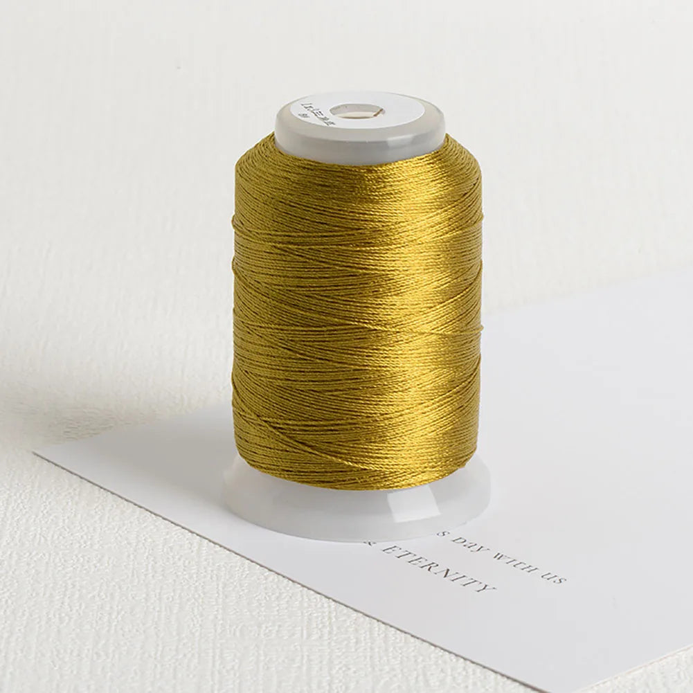 350m/rotolo Filo da ricamo per cucito fai da te, strumenti per cucito a punto croce, braccialetto di pizzo, corda intrecciata, nodi di pizzo, decorazione di gioielli