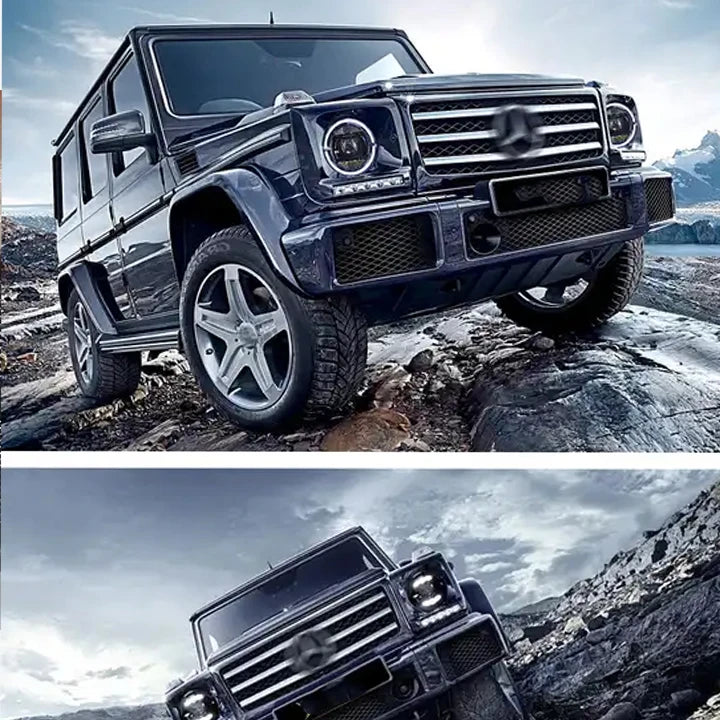 W464 Style Dynamic LED For Mercedes Benz G Class W463 G63 G550 G55 G500 Black Headlight Pair 2008-2018