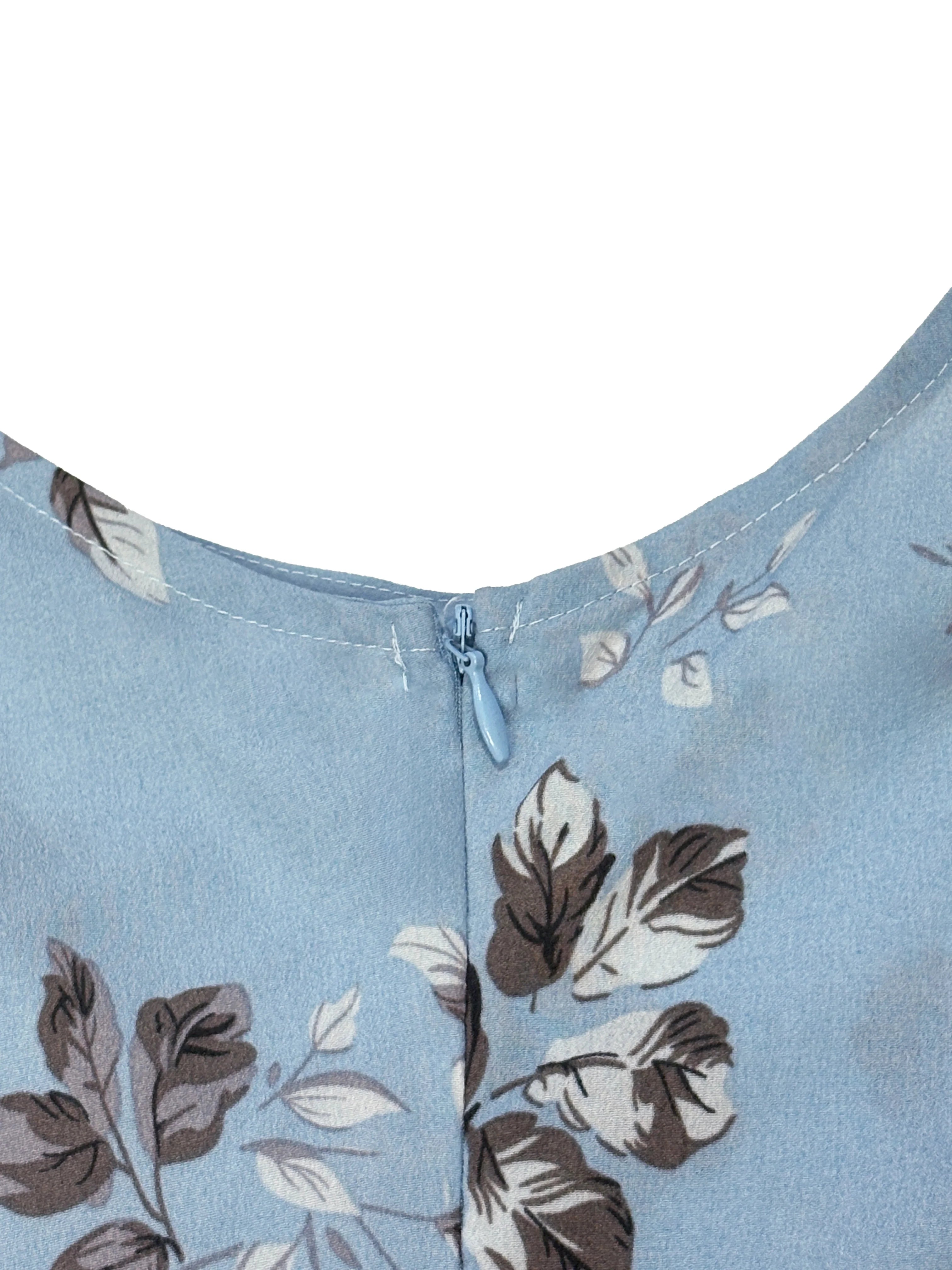 Bloemenprint Hoge Split Dij Halterjurk voor Dames - Zomer Mouwloos Sexy Nauwsluitende Strandfeest Clubkleding