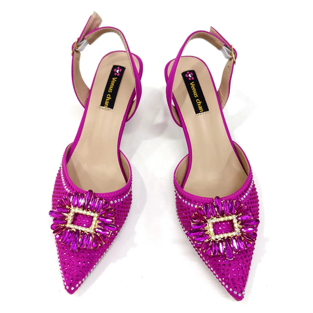 Sandali da donna nigeriani di alta qualità, stile italiano, sandali da donna africani, scarpe di lusso firmate, scarpe da donna 2025