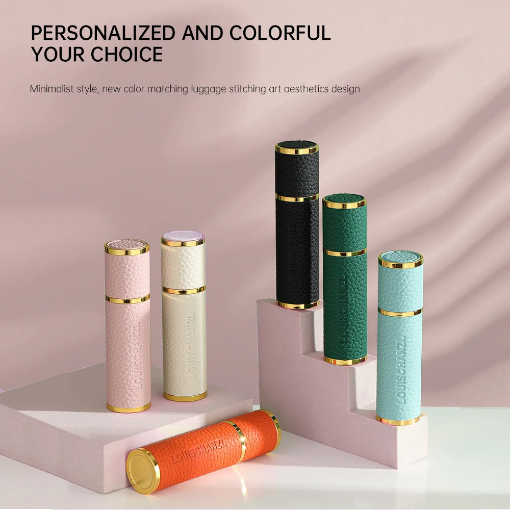 Louischanzl magneet Parfum Verstuiver Draagbare lederen Verstuiver voor aan boord Strakke afdichting Reizen Parfum Spray cadeau 5ml