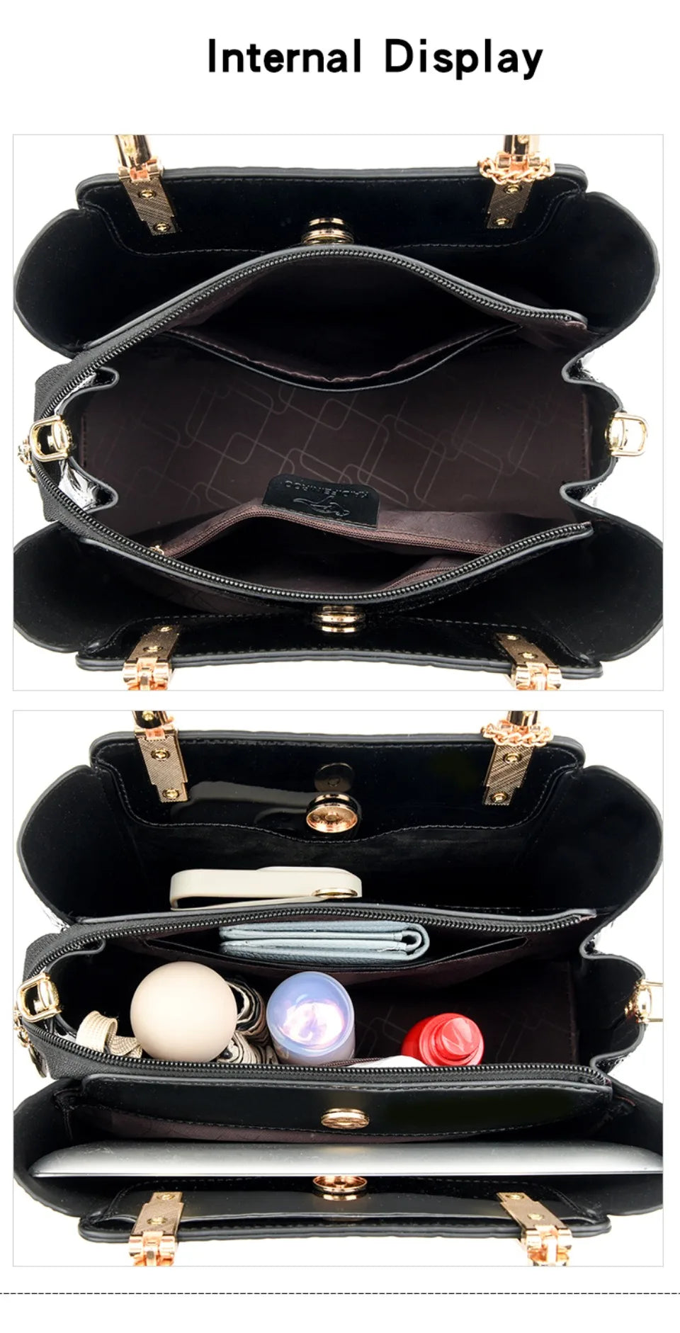 KAIDIFEINIROO Borsa a tracolla casual con marchio Kangaroo in pelle PU ad olio Borsa a mano da donna Borsa a tracolla a grande capacità a tre strati