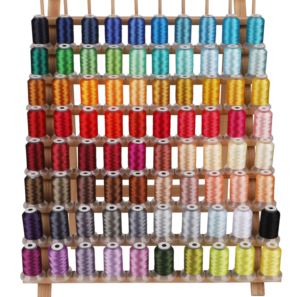 80 Nuovi Colori Madeira Set Premium Filato da Ricamo in Poliestere 40WT 500M Ogni Bobina Macchine Domestiche Brother Babylock Janome Singer