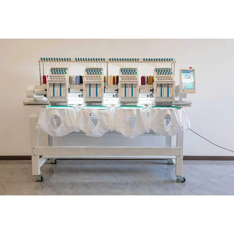 Computerized Embroidery Machine T-shirt Logo Cap Embroidery Industrial Grade Smart Motor High Speed for Home Business