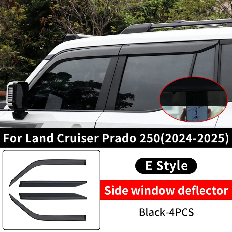 For Toyota Land Cruiser Prado LC 250 2024 2025,Lexus 550 gx Car Window Shelter from Rain Upgrade Exterior Decoration Accessories