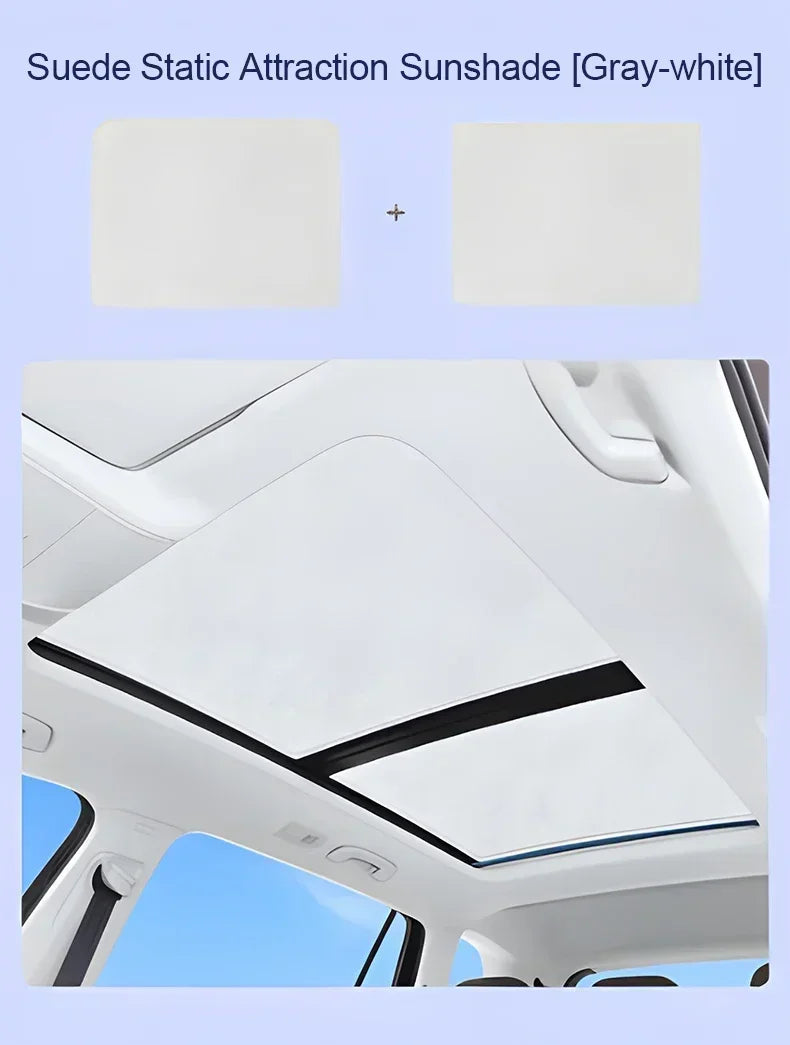 Sunroof Sunshade For Porsche Taycan 2025 Car Accessories 2019~2024 Auto Electrostatic Adsorption Roof Sun Shade Visor Cover Part