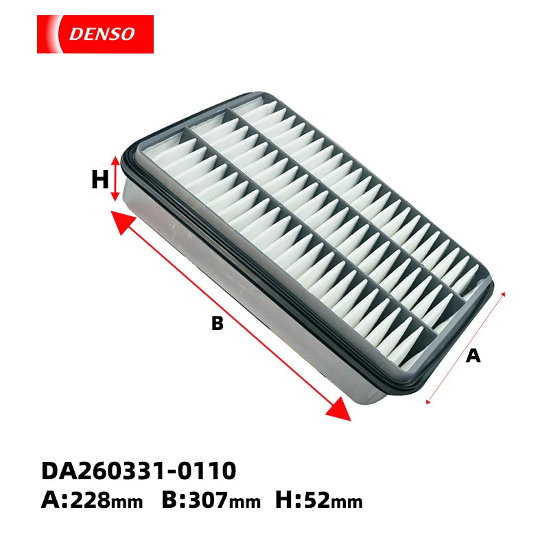 1PCS 17801-30040 DENSO AIR FILTER DA260331- 0110(0111) for Toyota Land Cruiser Prado 2009-2.7L 3.0T