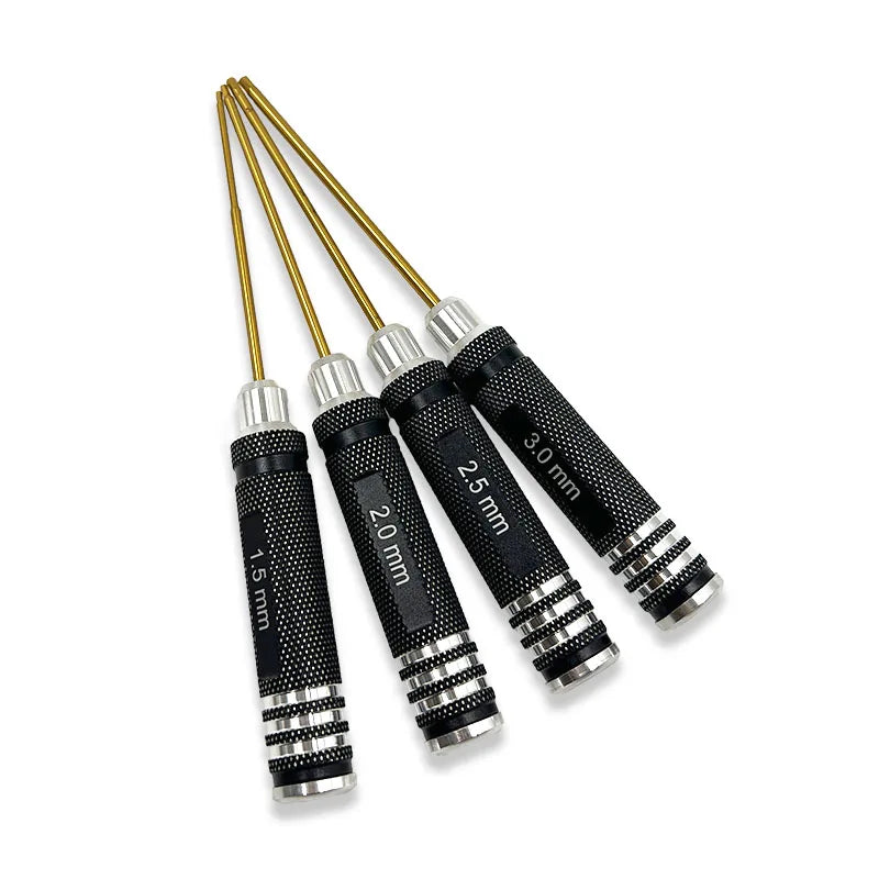 H0.9-3mm inbussleutels 0.9/1.5/2.0/2.5/3mm inbus-schroevendraaiers voor RC Helikopter Drone Vliegtuig Model Reparatie Gereedschap