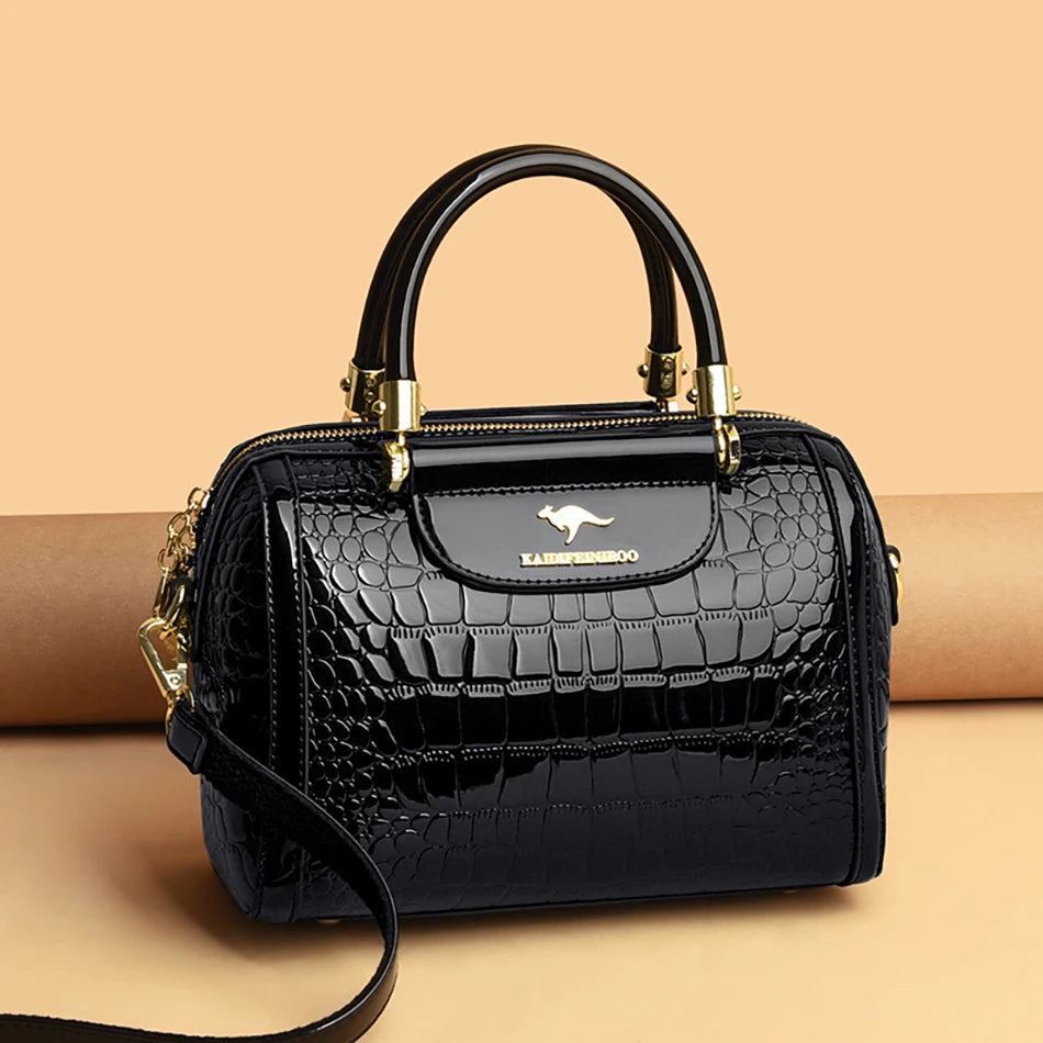 Borsa da donna in pelle di coccodrillo, nuova moda 2024, borse a tracolla da donna di lusso firmate, borsa da ragazza retrò alla moda, portafoglio Bolsas