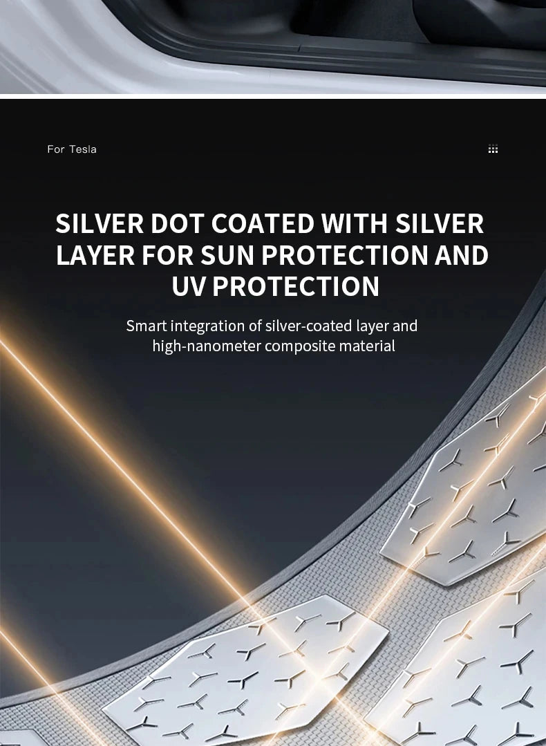 For Porsche Taycan 2019-2025 Car Ice Crystal Sunroof Sunshade Skylight Roof Heat Insulation Shading Interior Auto Accessory