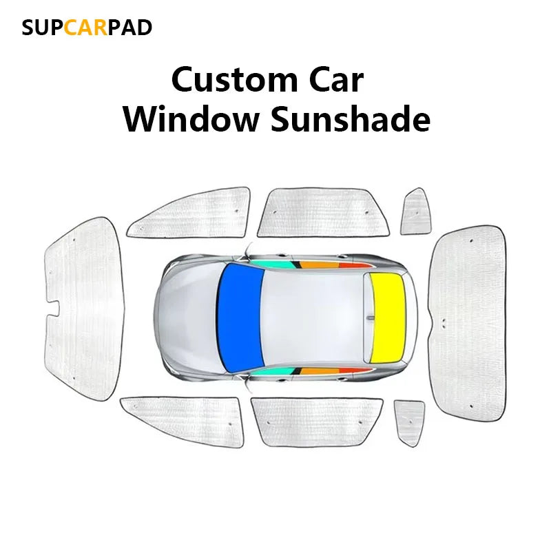 For Audi Q50 Base 2014-2017 Custom Full Set Windshield Sun Shade Aluminum Foil Heat Insulation Anti UV Foldable