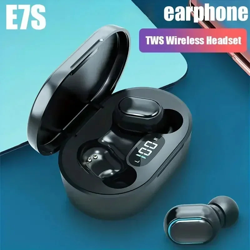 Wireless Headphones Bluetooth E7S TWS Earphone Control Sport Headset Waterproof for Smartphones Sports PBUG Gaming Accessories