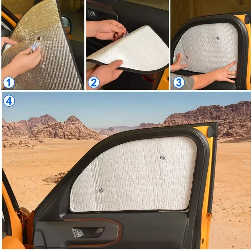 For Porsche - Porsche Taycan 4 Cross 2021-2026 Full Set Car Window Sunshades UV Block Privacy Heat Insulated Foldable Car Curtai