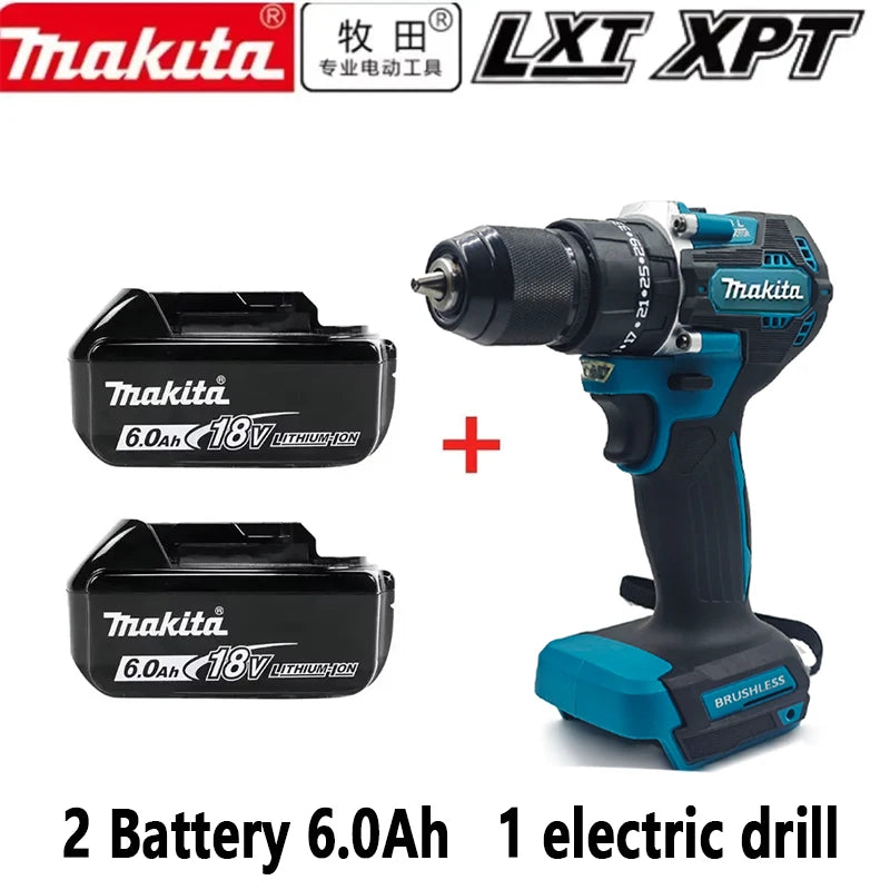 Makita DDF487 10mm koolborstelloze 18V lithium oplaadbare klopboor huishoudelijke handboor krachtige elektrische schroevendraaier DDF487