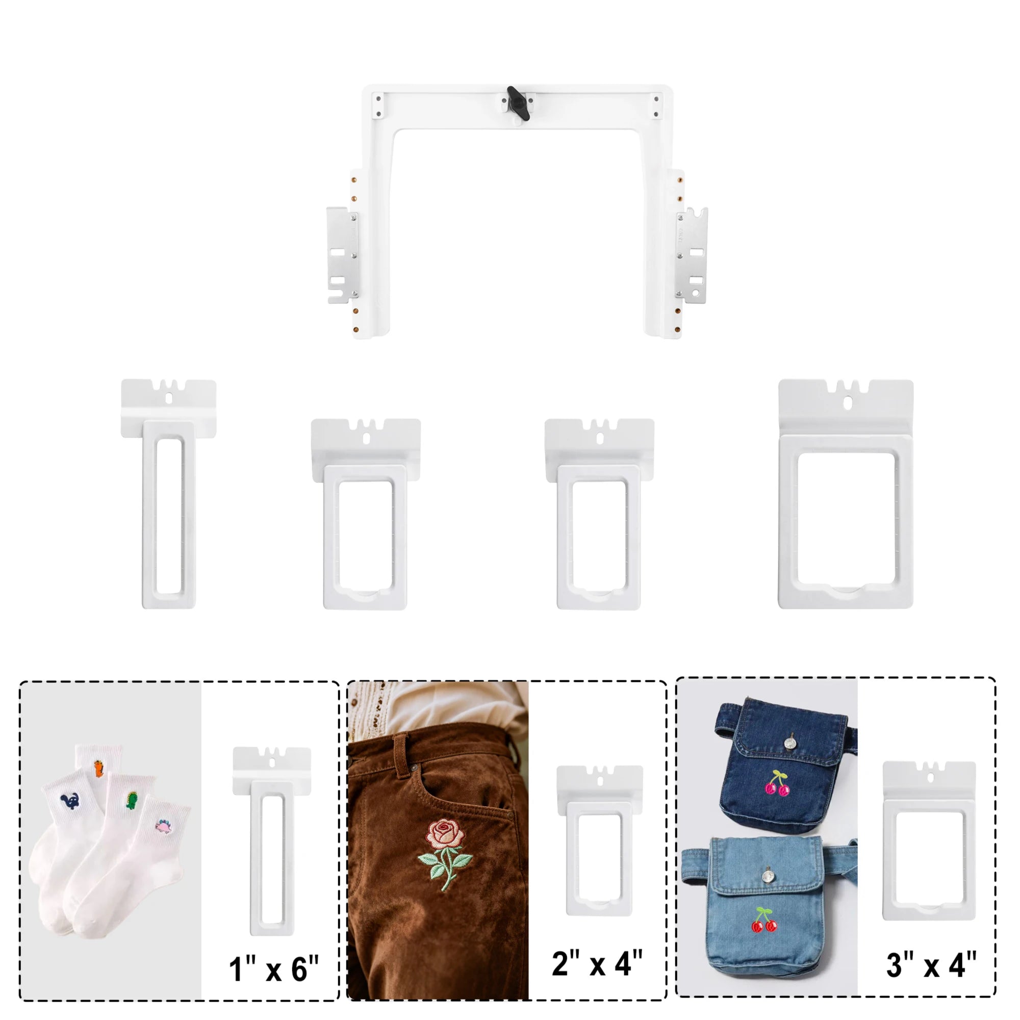 Kit Telaio Magnetico 4in1s Per Ricamatrice Brother Telaio Ricamo per Ricamatrici Brother PR680W PR655 PRS100 VR