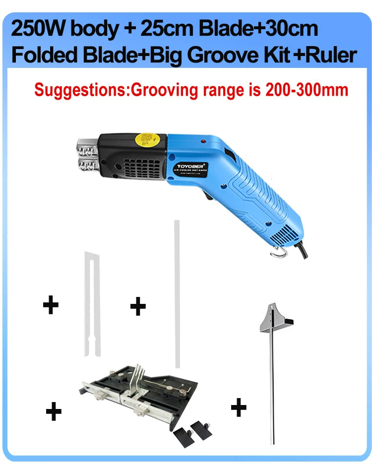 Luchtgekoeld Heet Mes Schuimsnijder Gereedschap Machine Sleuf Groef Piepschuim Polystyreen Stof Touw Snijder Elektrisch Verwarmd Heet Mes