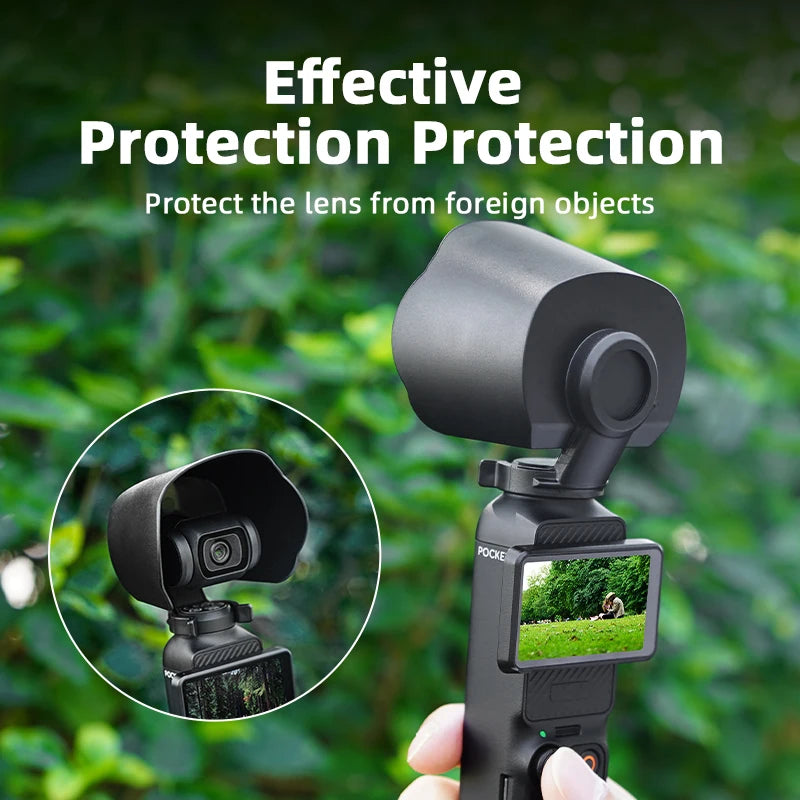 Voor DJI OSMO POCKET 3 Lenskap Zonnekap Cover Sportcamera Anti-Verblinding Beschermhoes Accessoires