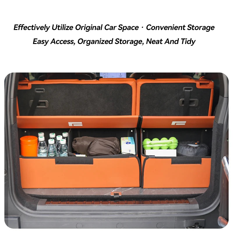 For BAlC JlSHl Polestone 01 Rox 01 Rear Trunk Storage Box Leather Organizer Car Interior Accessories