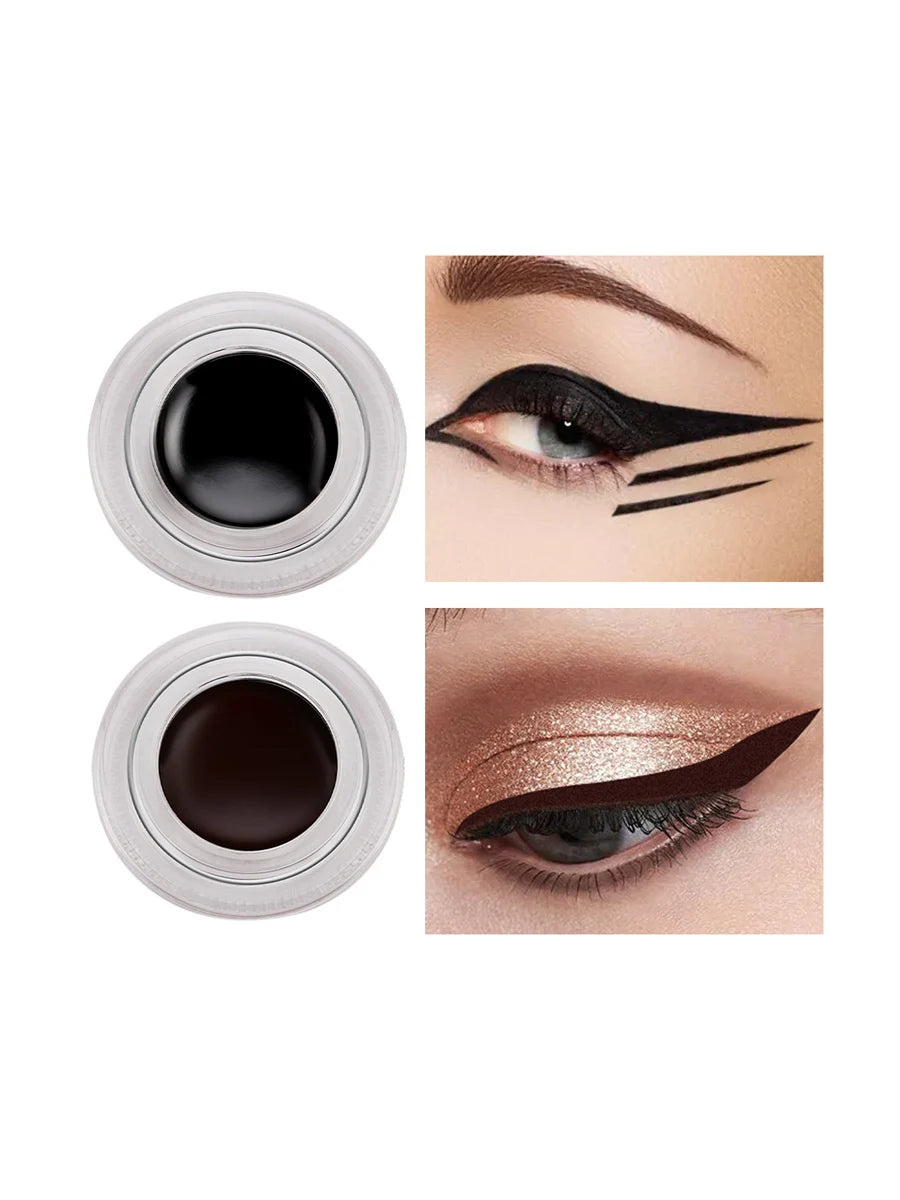 Miss Rose Zwarte Eyeliner Pen Make-up Gel Oogschaduw Eyeliner Kajal Oogschittering Cosmetica