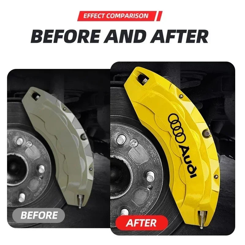 Car Brake Caliper Sticker Heat Resistant Decals Auto Accessories For Quattro For Audi S Line A1 A3 A4 A6 A7 Q3 Q5 Q7 RS3 RS4 RS5