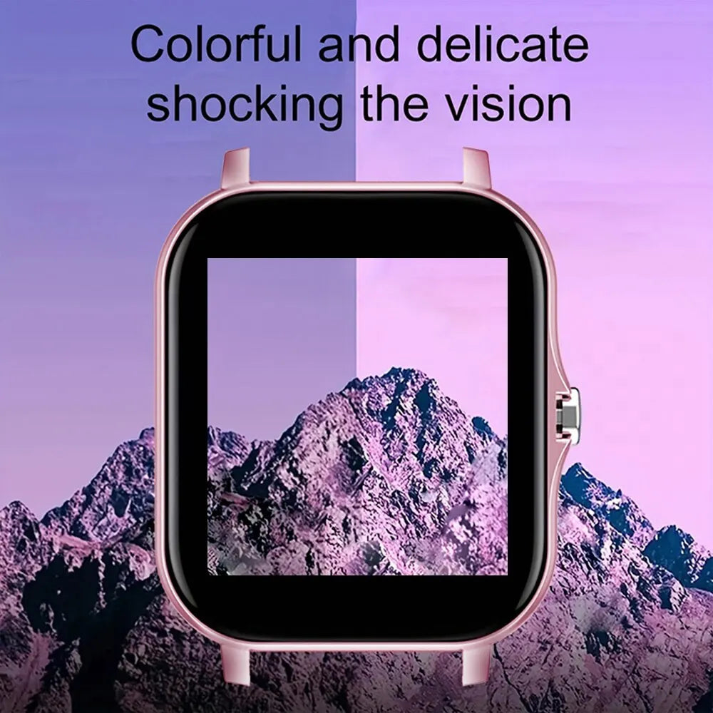 2023 Smartwatch Android Telefoon 1,44'' Kleurenscherm Bluetooth Bellen Bloedzuurstof-/Drukmeting Smartwatch Dames Heren