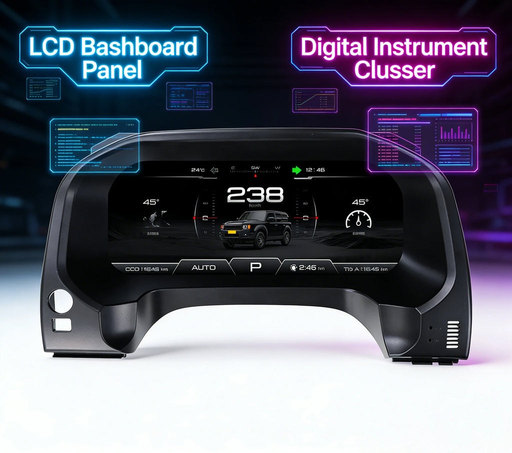 12.3“ Car LCD Digital Cluster For Toyota Prado 2010-2017 2018-2023 Dashboard Virtual Cockpit Instrument Auto Speed Meter Screen