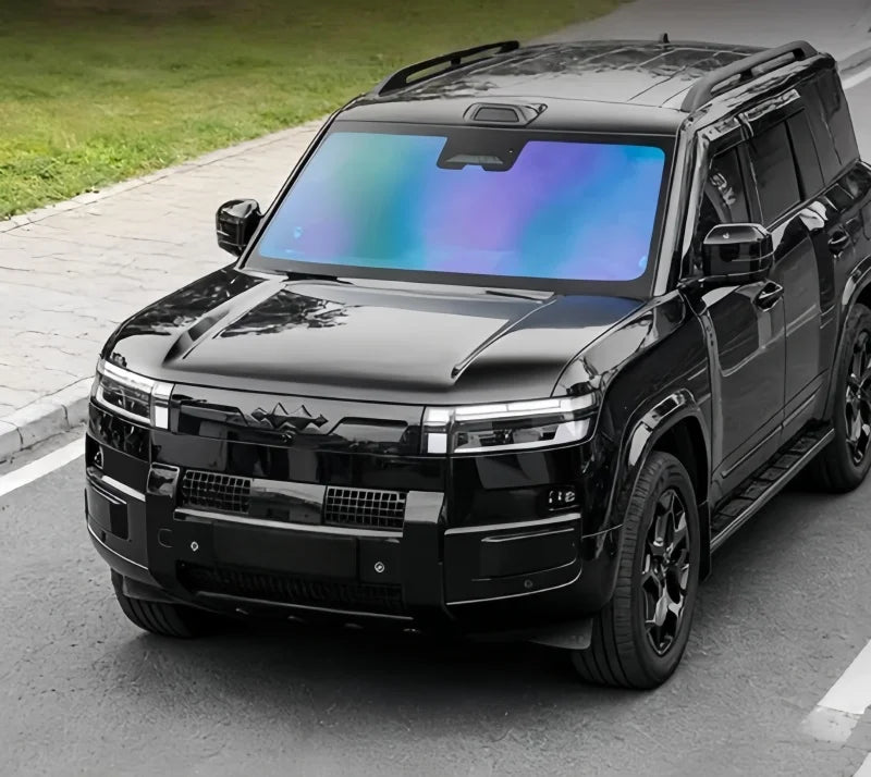 Car Gloss Black Front Bumper Corner Guard Cover Fit for BYD Leopard 7 Titanium 7 Modified Car Front Bumper Anti-Collision Trim