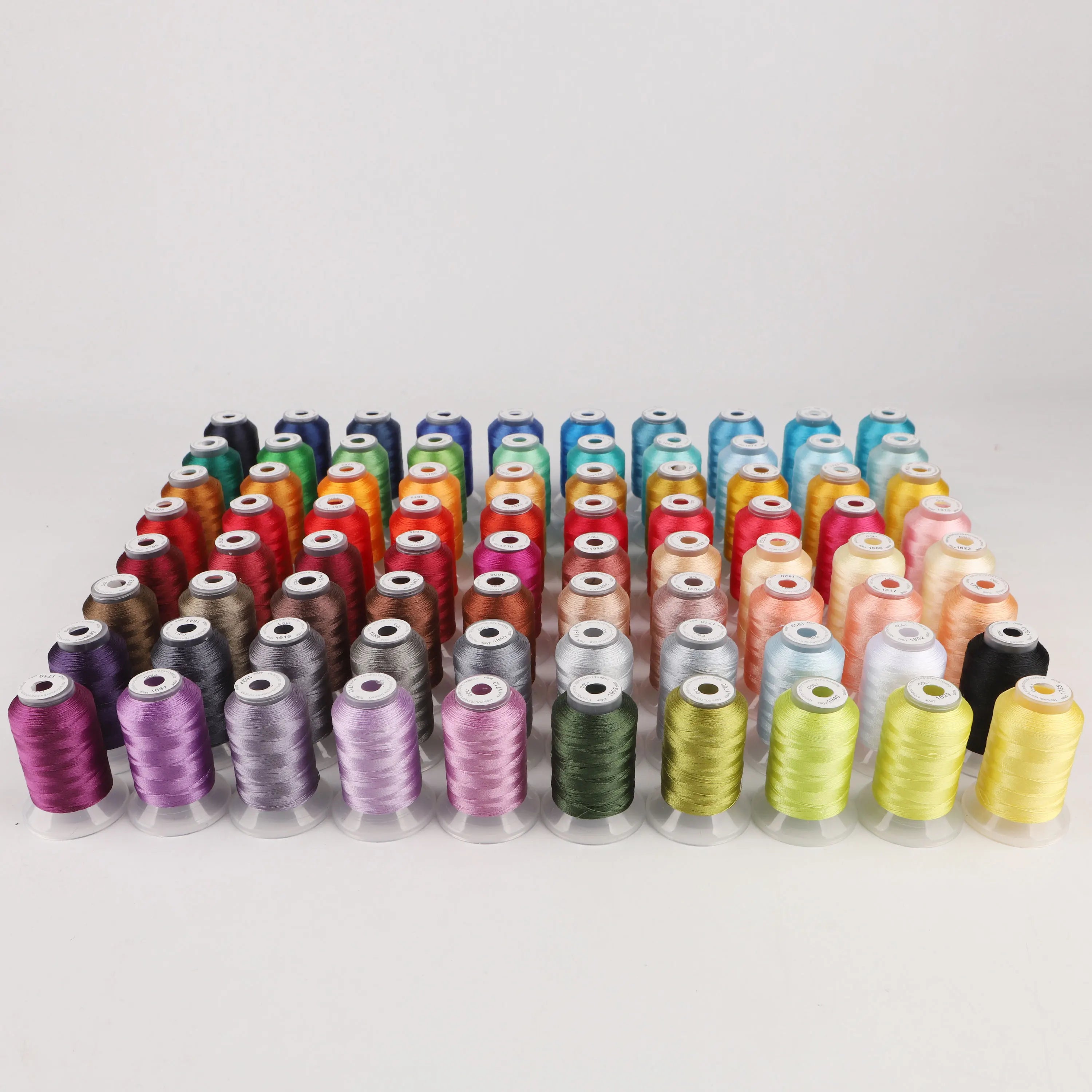 80 Nuovi Colori Madeira Set Premium Filato da Ricamo in Poliestere 40WT 500M Ogni Bobina Macchine Domestiche Brother Babylock Janome Singer
