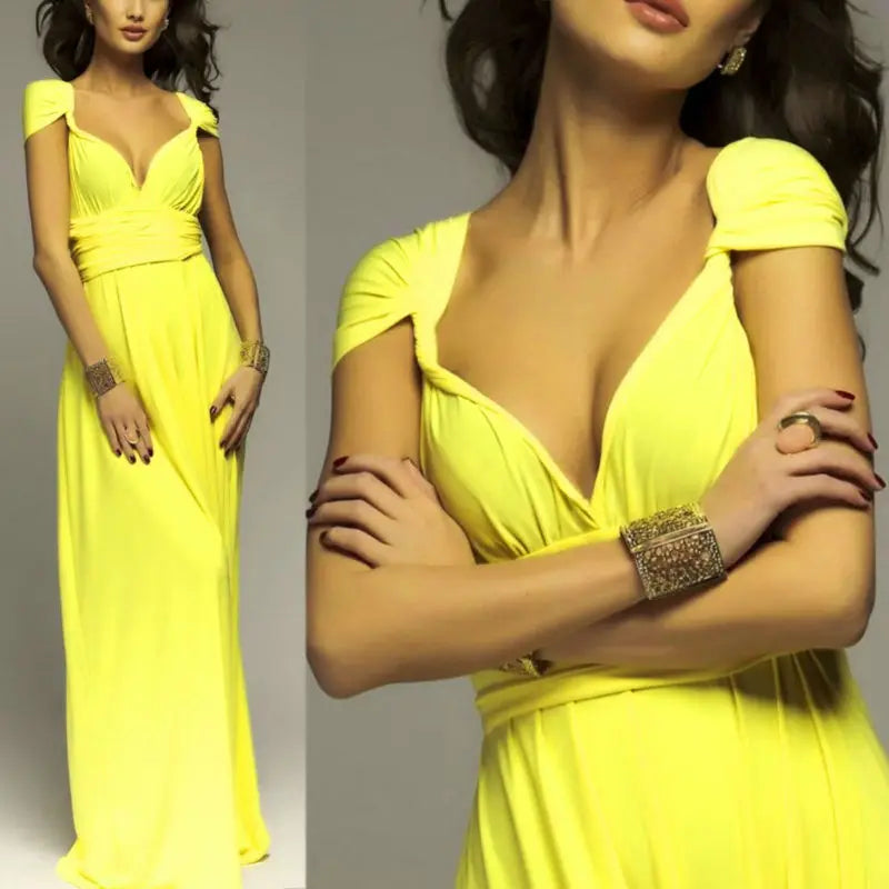 Sexy Vrouwen Multiway Wrap Convertible Boho Maxi Club Rode Bandage Lange Jurk Feest Bruidsmeisje Infinity Robe Longue Femme