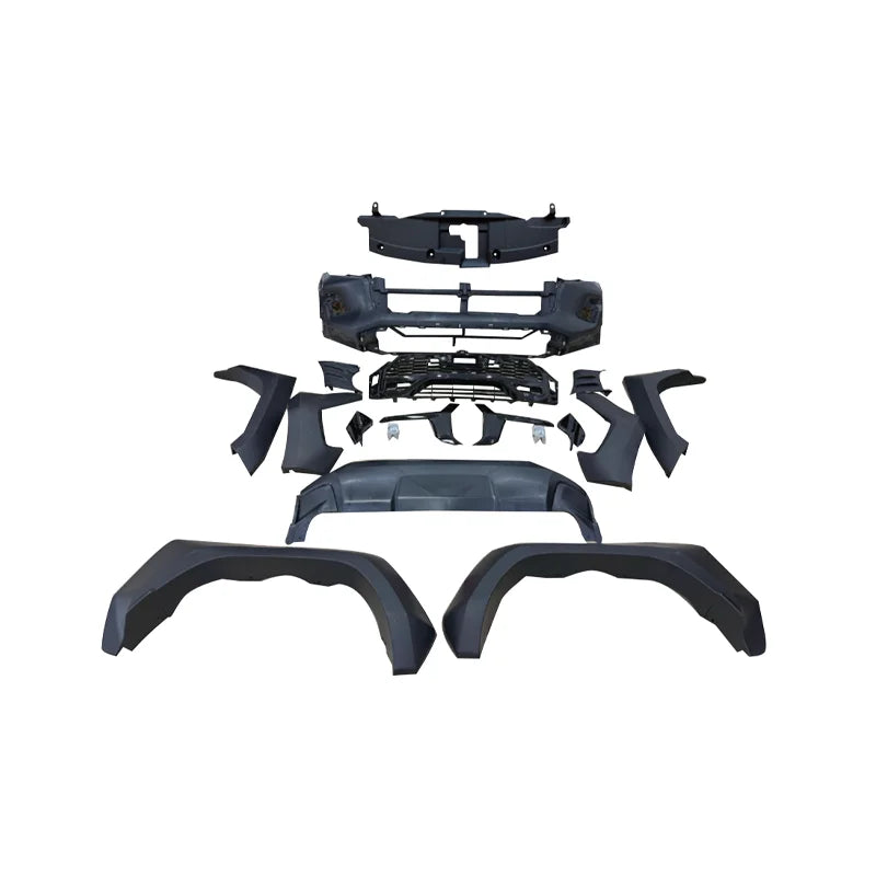 For TOYOTA HILUX 2015 CHANGE To 2023 TOYOTA REVO GR TYPE BODY KIT Parts Front Car Bumpers ABS Grille Black Body Kits
