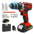 Cacciavite a batteria al litio, cacciavite elettrico, trapano elettrico, trapano a percussione elettrico, set combinato, kit fai da te