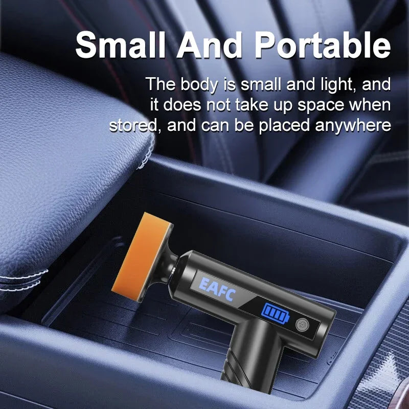 EAFC Wireless Car Polisher Handheld Polisher 4500mAh Car Polishing Waxing Machine Power Tool for Car Body Cleanig Waxing Repair