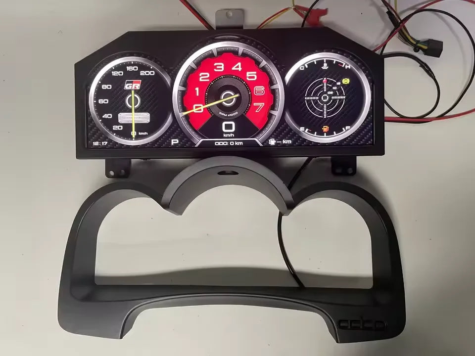 12.3inch Car LCD For Toyota Hilux 2005-2015 Digital Cluster Dashboard Virtual Cockpit Instrument Auto Speed Meter Linux Screen