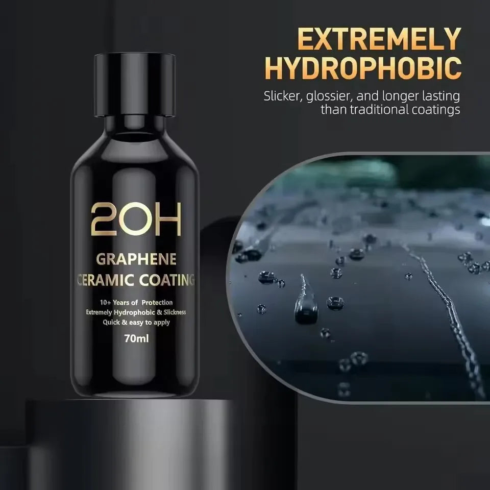 2026 Graphene Ceramic Coating 20H with Self Healing and UV Track Technology Car Detailing Professionals 10+ Years of Protection