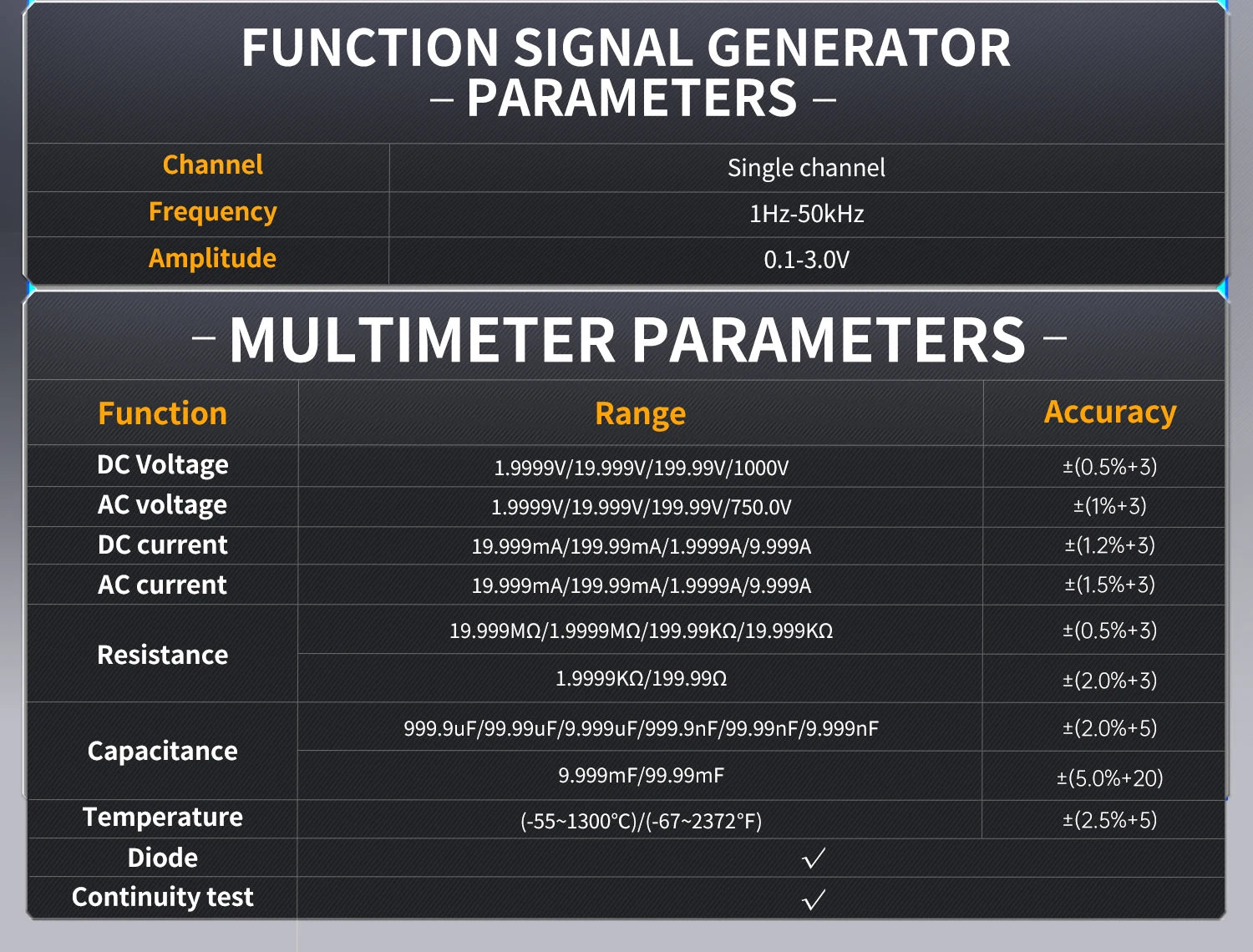FNIRSI 2C23T 2C53T Upgrade 50MHz Handheld Digitaal Oscilloscoop Multimeter Signaalgenerator 3 in 1 Dual-channel Autogereedschap