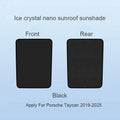 For Porsche Taycan 2019-2025 Car Ice Crystal Sunroof Sunshade Skylight Roof Heat Insulation Shading Interior Auto Accessory
