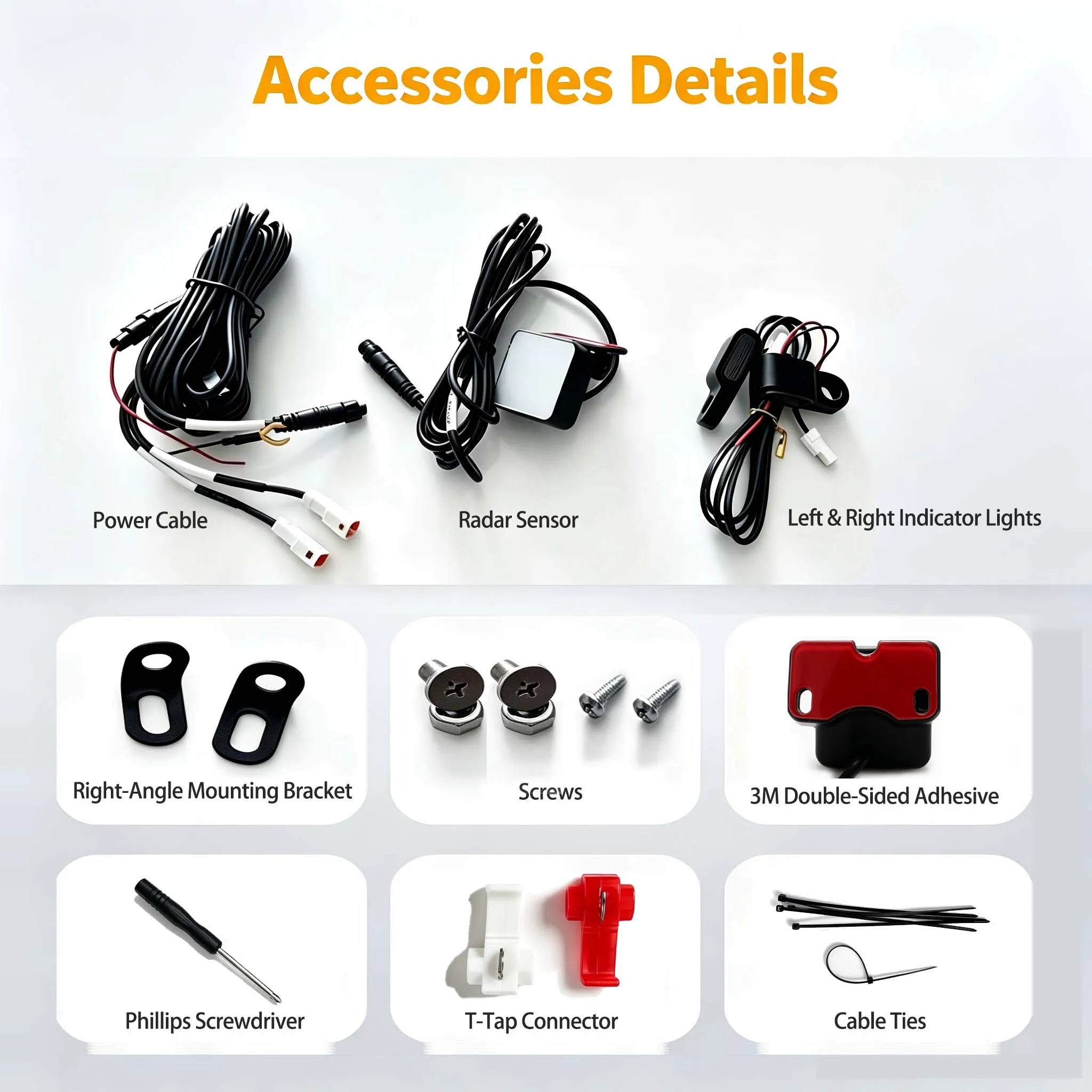 Motorcycle BSD Radar Safety System, Waterproof Model, Suitable for Yamaha XMAX 300, NMAX 155, FZ-07, Honda and BMW Series