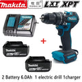 Makita DDF487 Trapano avvitatore a percussione ricaricabile al litio da 18V senza spazzole da 10mm, avvitatore elettrico a coppia elevata DDF487 per uso domestico