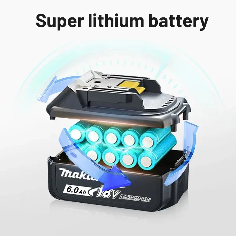 Makita 100% Original DDF487 Trapano Avvitatore a Batteria 18V, Avvitatore a Percussione Elettrico Brushless, Utensile Elettrico Ricaricabile