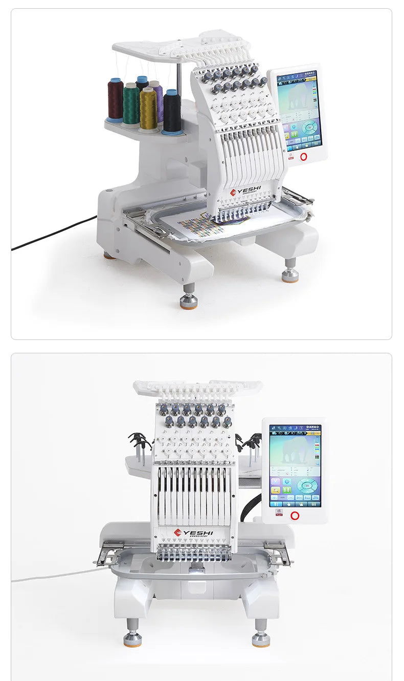 Macchina da ricamo per uso domestico Multi-ago Fusione colori Compatibilità file DST per progetti creativi