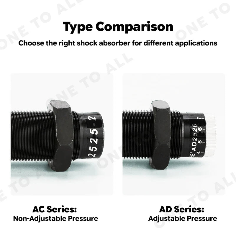 AC/AD Hydraulic Buffer Adjustableb Automatic Compensation Medium Carbon Steel Material Shock Absorber AC2020 AC2540