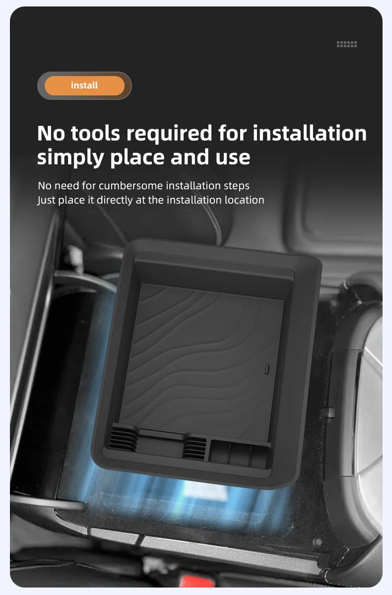 For Nissan Patrol Y63 for Armada 2025-2026 Non-Refrigerator Version Center Console Armrest Storage Box Organizer Car Accessories
