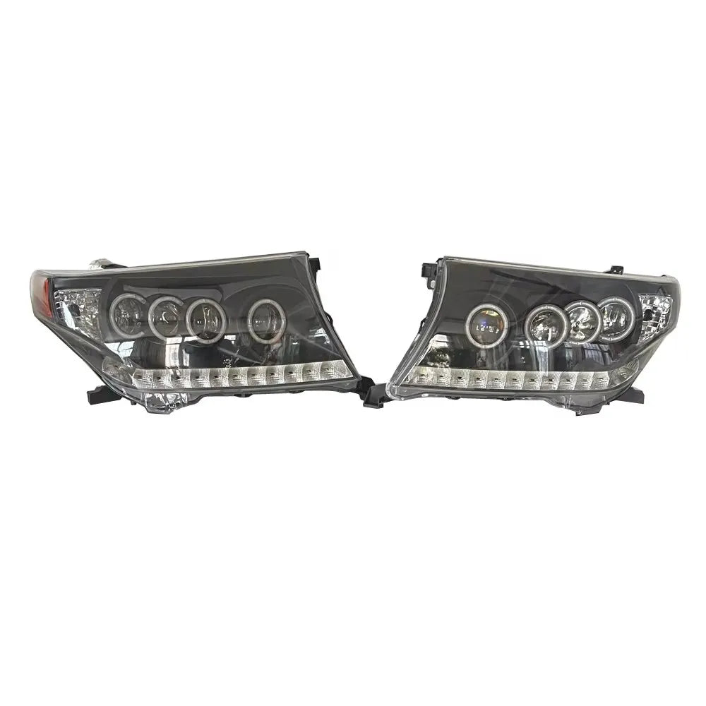 1PCS LED 4LENS Modify Headlights for Toyota Land Cruiser LC200 2008  81185-60F30 81145-60F20 Daytime Running Light
