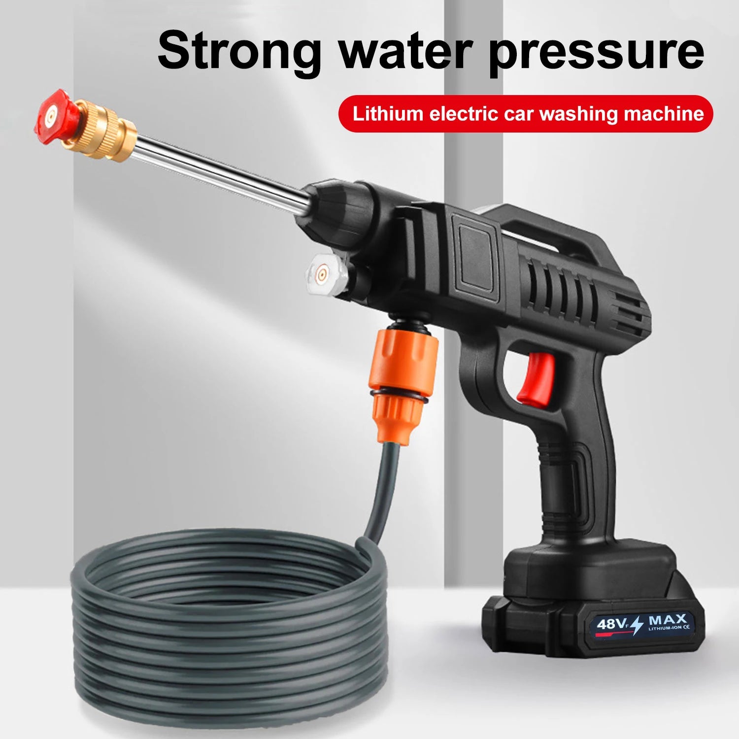 Idropulitrice a batteria da 50 BAR, pistola a spruzzo ad alta pressione da 1500W, utensile elettrico per batteria Makita 21V