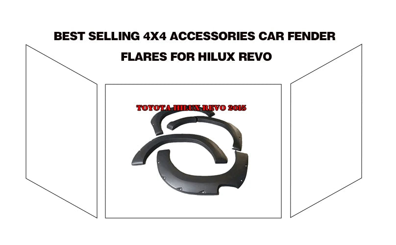 Wheel Arch Car Fenders 4x4 Exterior Accessories For Toyota Hilux Revo Fender Flares