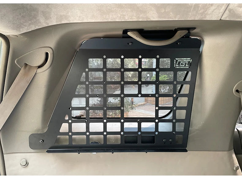For Nissan Patrol Y61 1997-2016 5dr Accessories Storage Panel Rear Trunk Debris Rack Car-Styling MOLLE Storage Panel Organizer