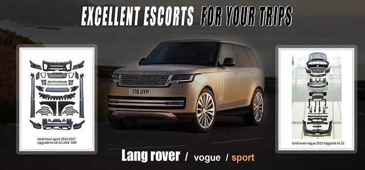 Hot Sale Upgrade Convert SVR Model Body Kit Facelift Big Surround Land  Range Rover Sport L494 2014-2017 up to 2018-2022